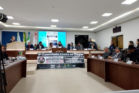 Comad Realiza Sessão Solene em Abertura da Semana de Combate às Drogas em Costa Rica-MS